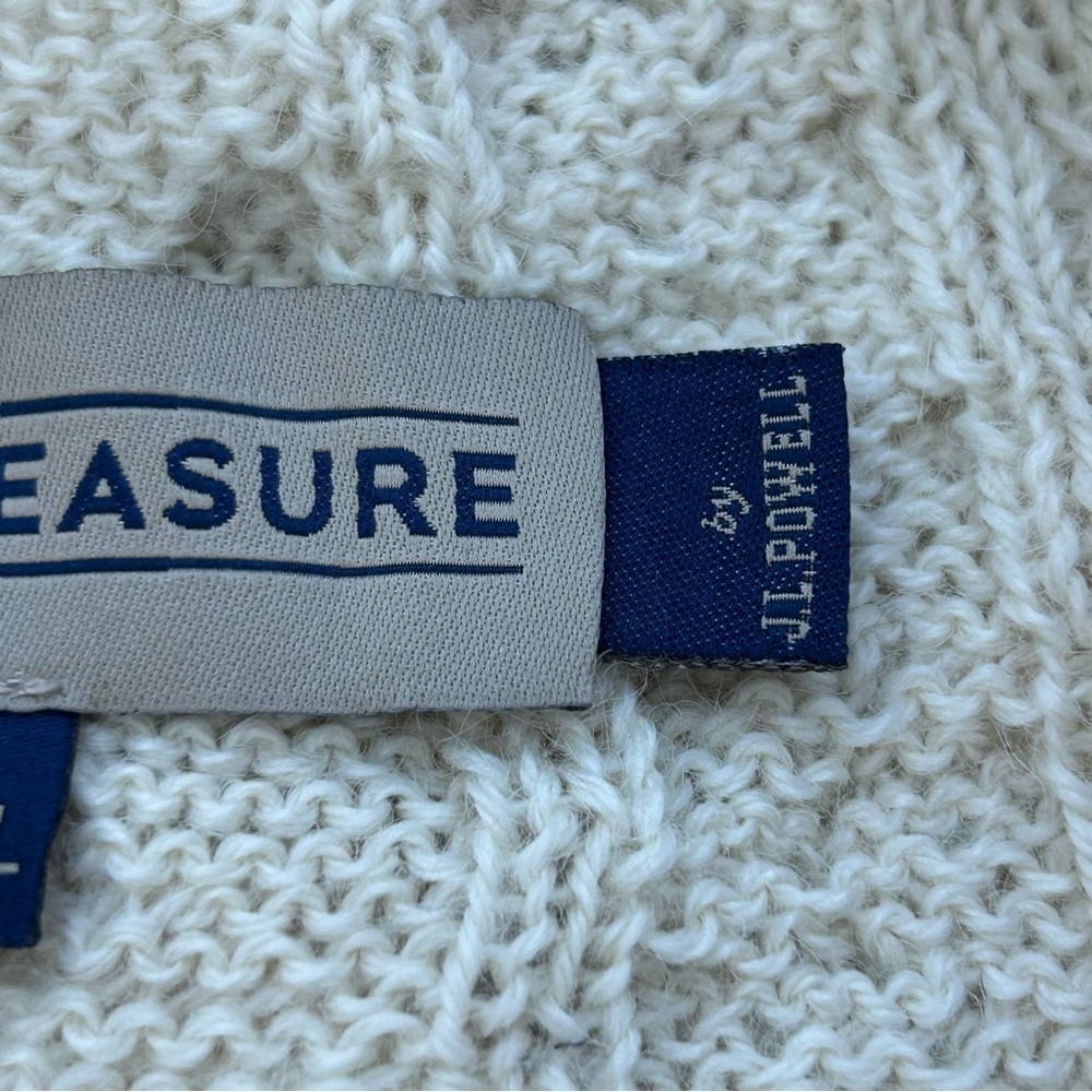 True Measure by J.L. Powell 100% Alpaca Fisherman Knit Pullover Sweater Size XXL - Picture 11 of 12
